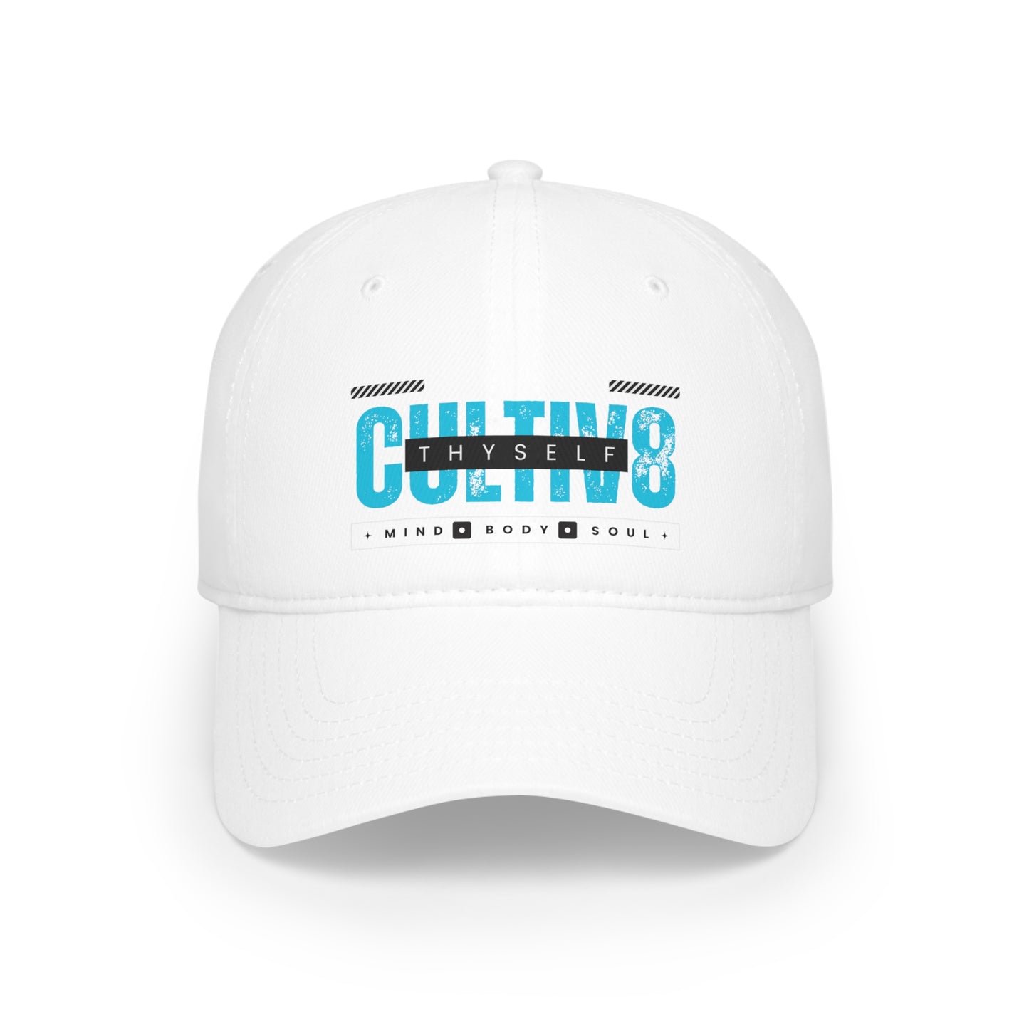 "Confidently Cultiv8d: Teal Bliss  Low Profile Hat"