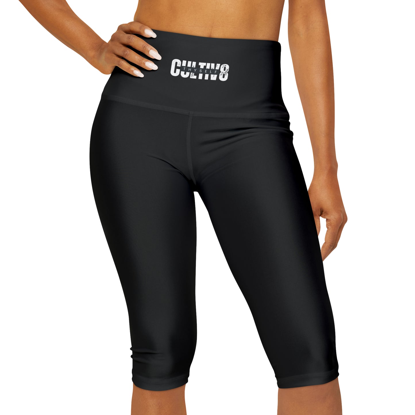 Bold and Beautiful Cultiv8 Yoga Capris (in Black)