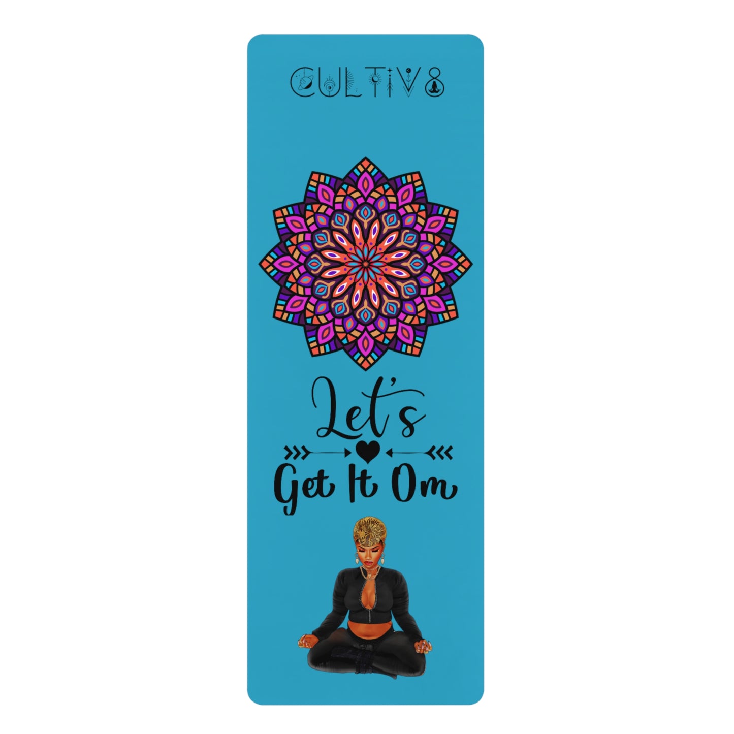 Serenity in Motion: Empowering Black Women Yoga Mat (A: Yellow)