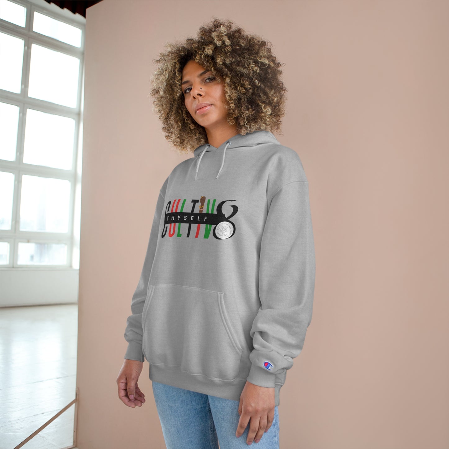 Cultiv8 Confidence: Black, Blessed, Beautiful Champion Hoodie