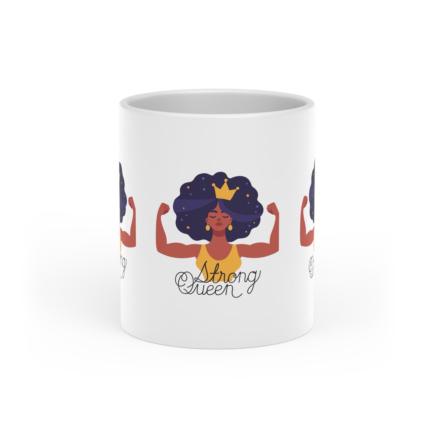 "Crowned Royalty: Strong Queen Heart Mug"