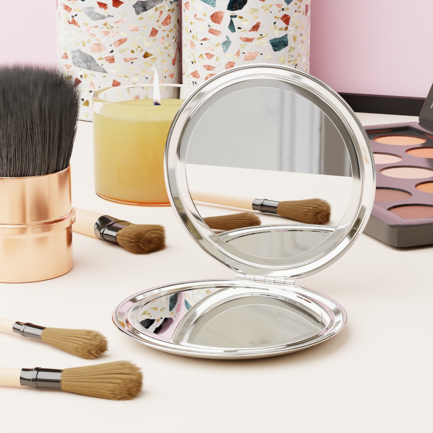 Royal Reflections: Empowerment Compact Travel Mirror