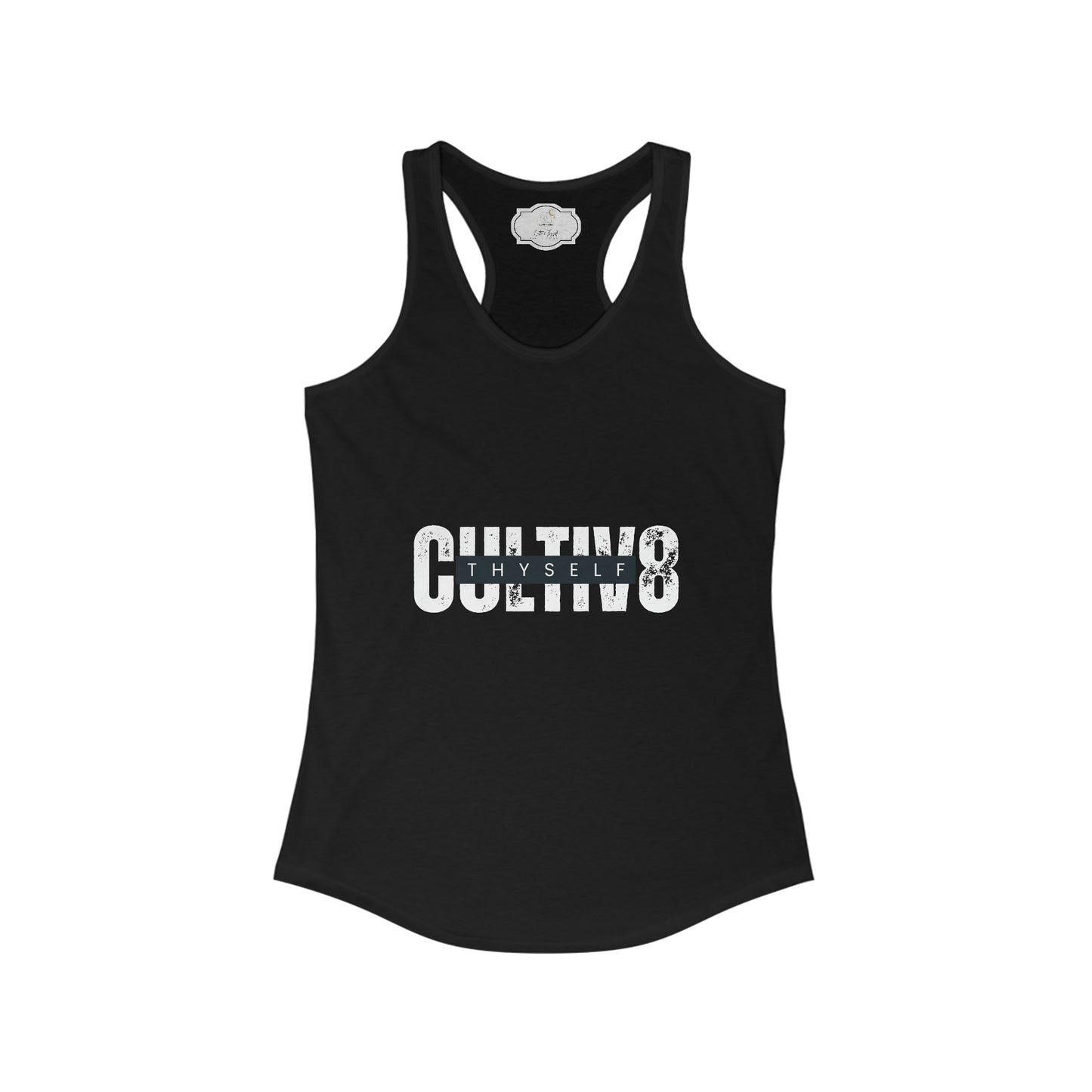 Bold Statement: Cultiv8 Thyself Racerback Tank