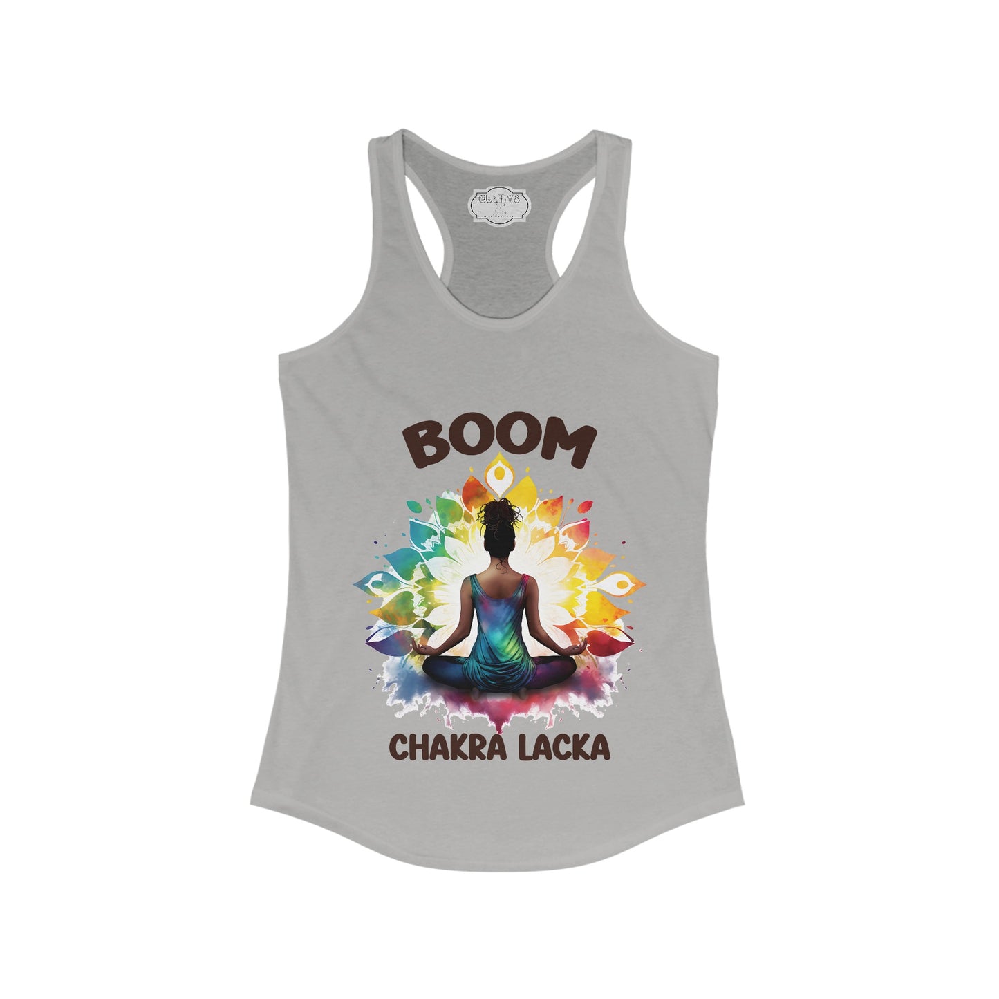 Boom Chaka Lakra_Women's Ideal Racerback Tank "Namaste Bitches"