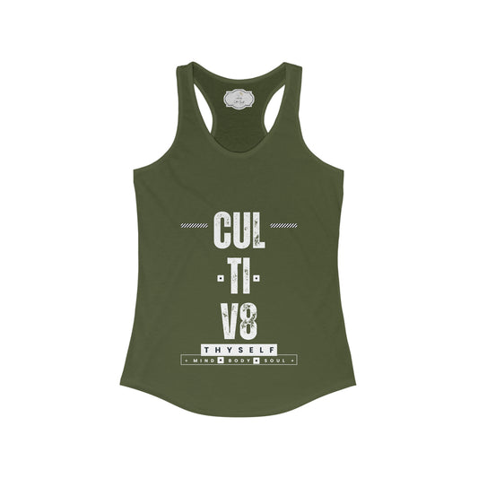 Bold Empowement: Cultiv8 Thyself Racerback Tank