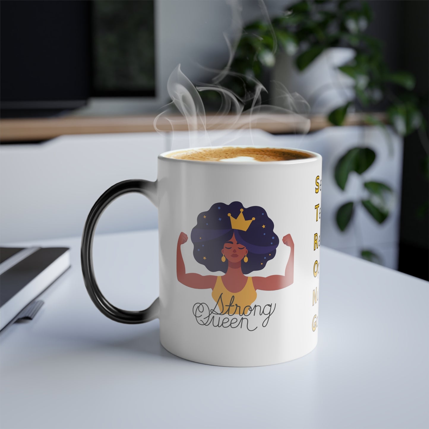 Crown of Power: Strong Queen Color-Changing Mug, 11oz