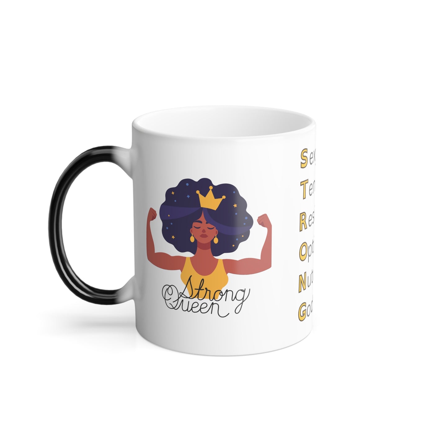 Crown of Power: Strong Queen Color-Changing Mug, 11oz