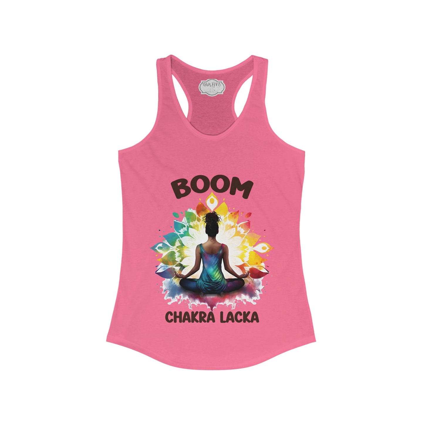 Boom Chaka Lakra_Women's Ideal Racerback Tank "Namaste Bitches"