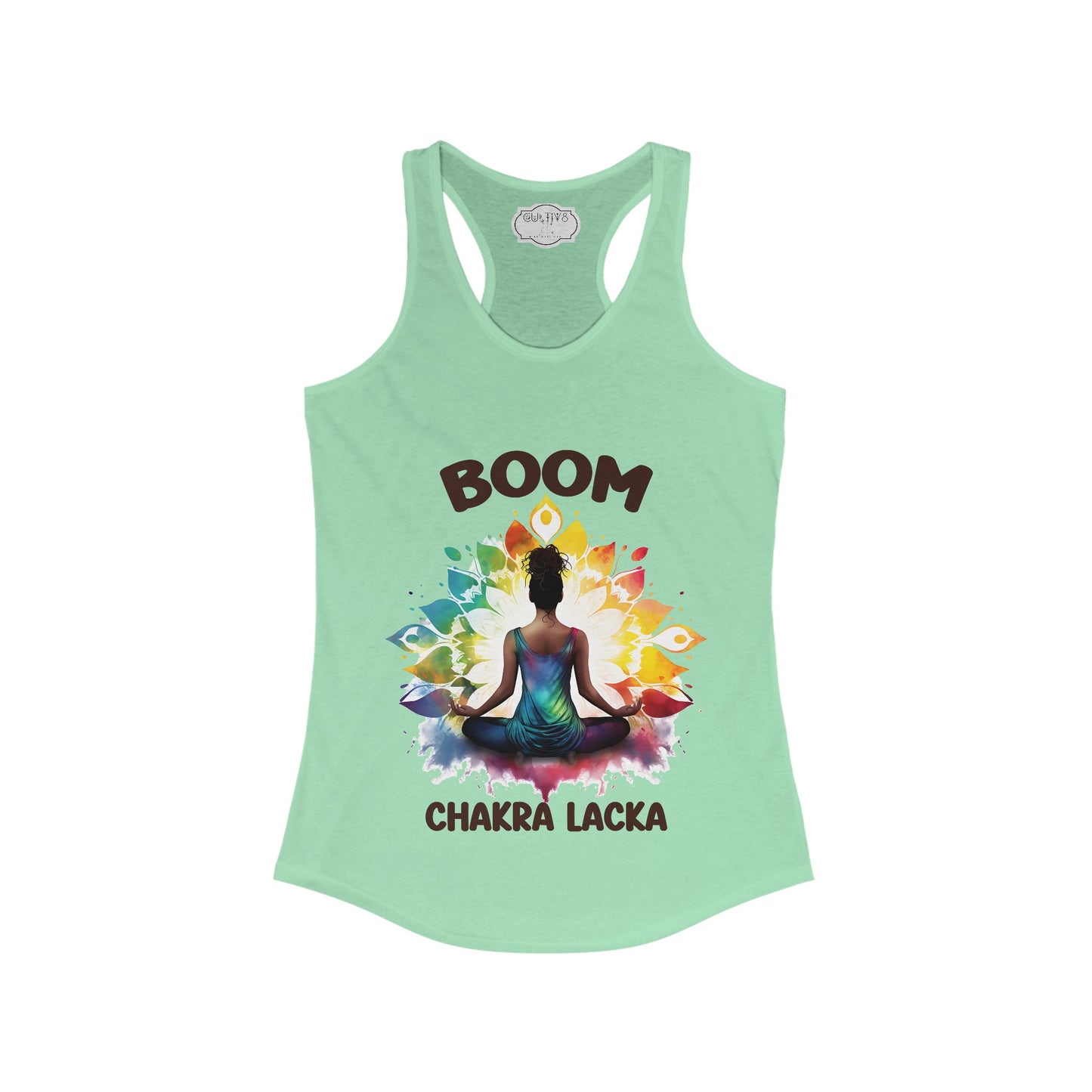 Boom Chaka Lakra_Women's Ideal Racerback Tank "Namaste Bitches"