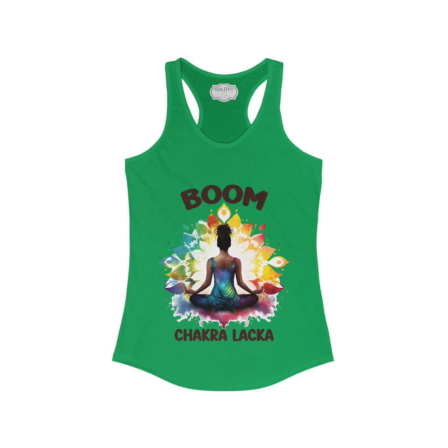 Boom Chaka Lakra_Women's Ideal Racerback Tank "Namaste Bitches"