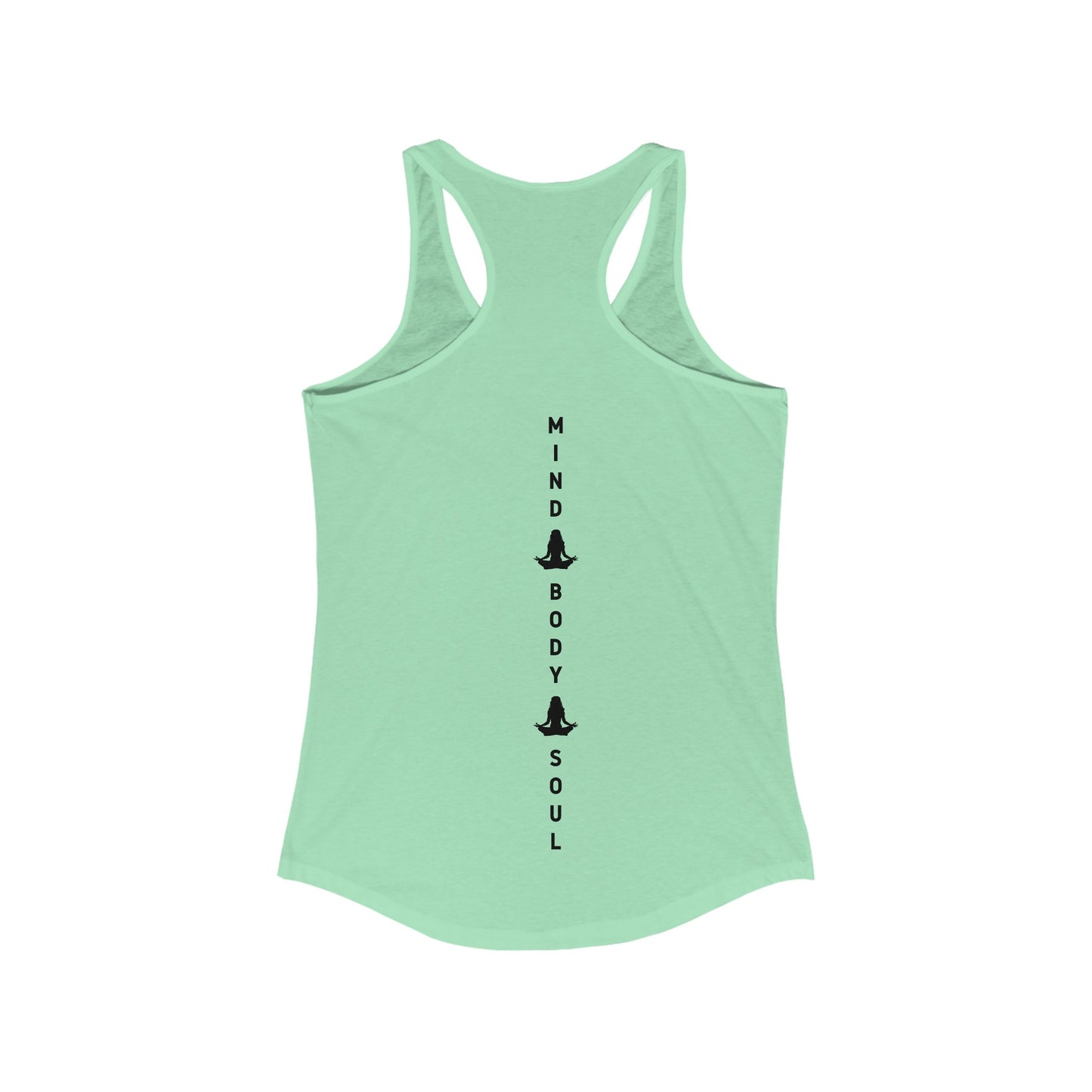 Copy of Lets GEt it Om_Pink Writig_Women's Ideal Racerback Tank