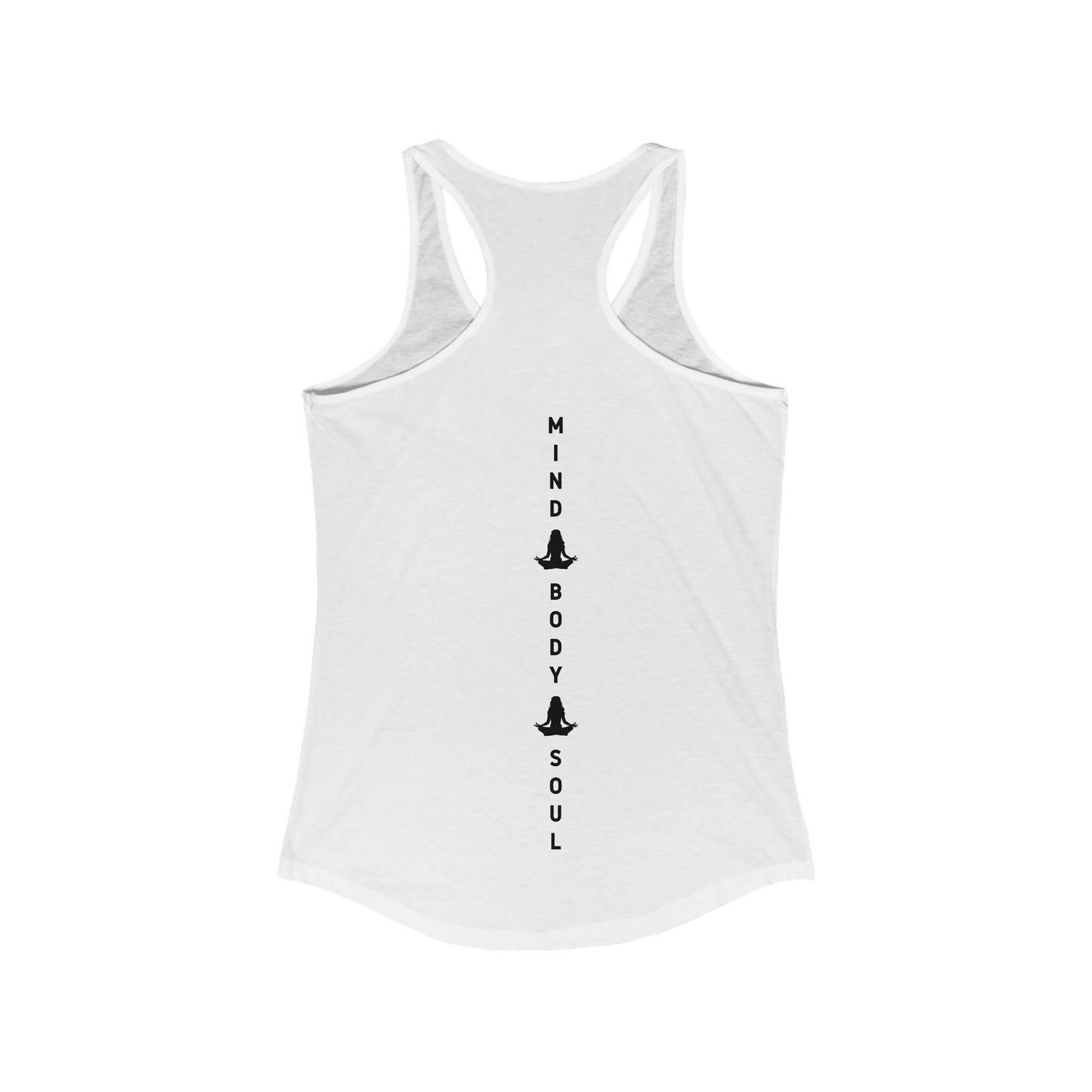 Copy of Lets GEt it Om_Pink Writig_Women's Ideal Racerback Tank